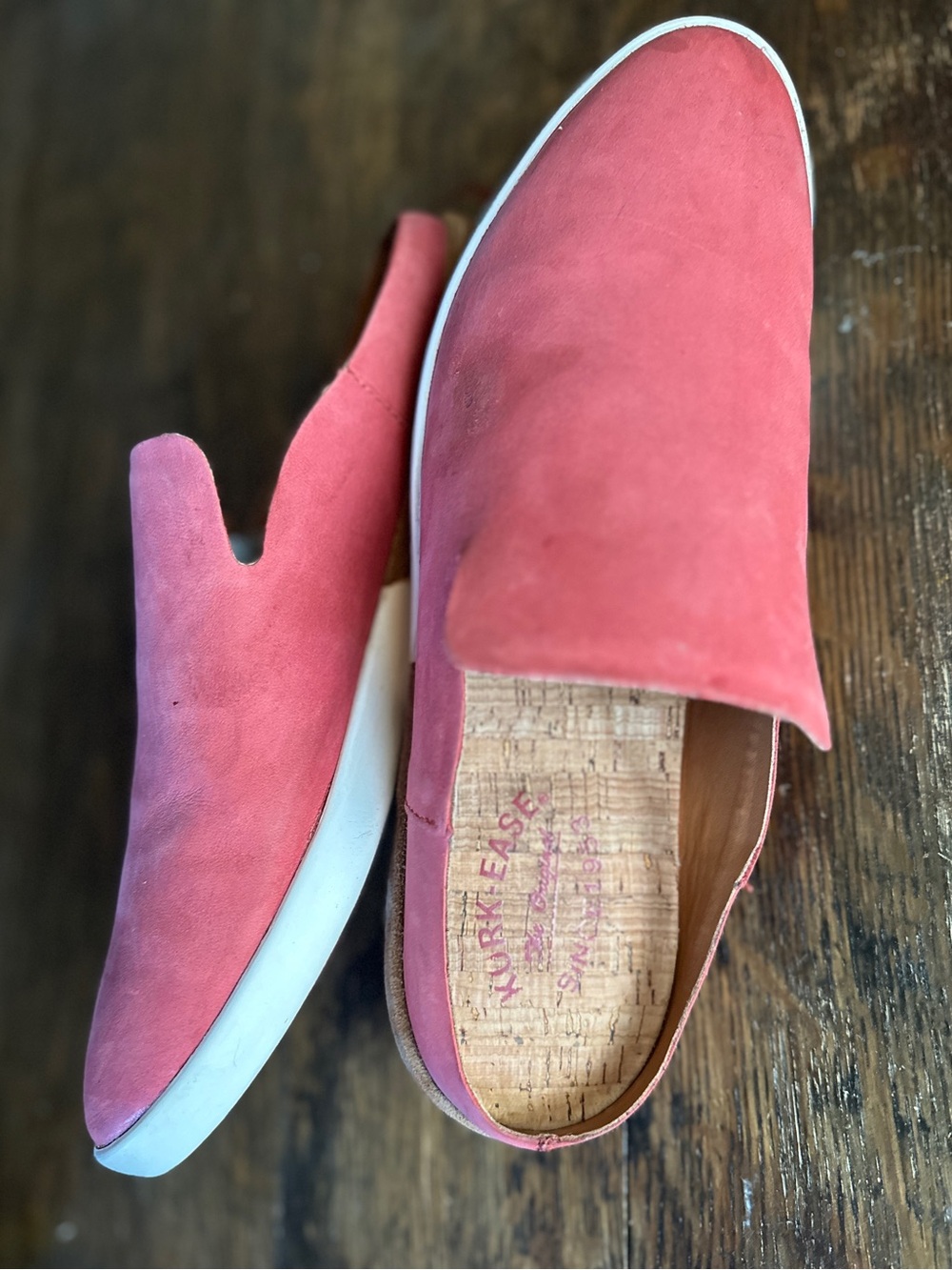 Kork-Ease Phoebe Waterproof Leather Sneaker Mules in Rose Red | 8.5